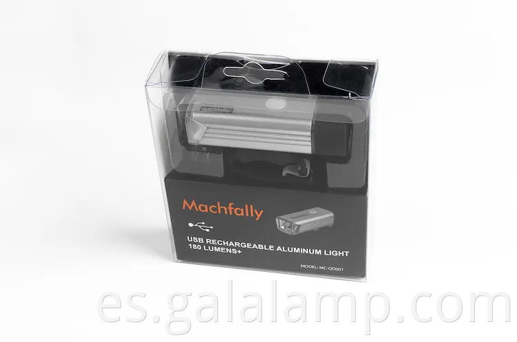 USB Luz trasera de bicicleta recargable con función de linterna versátil